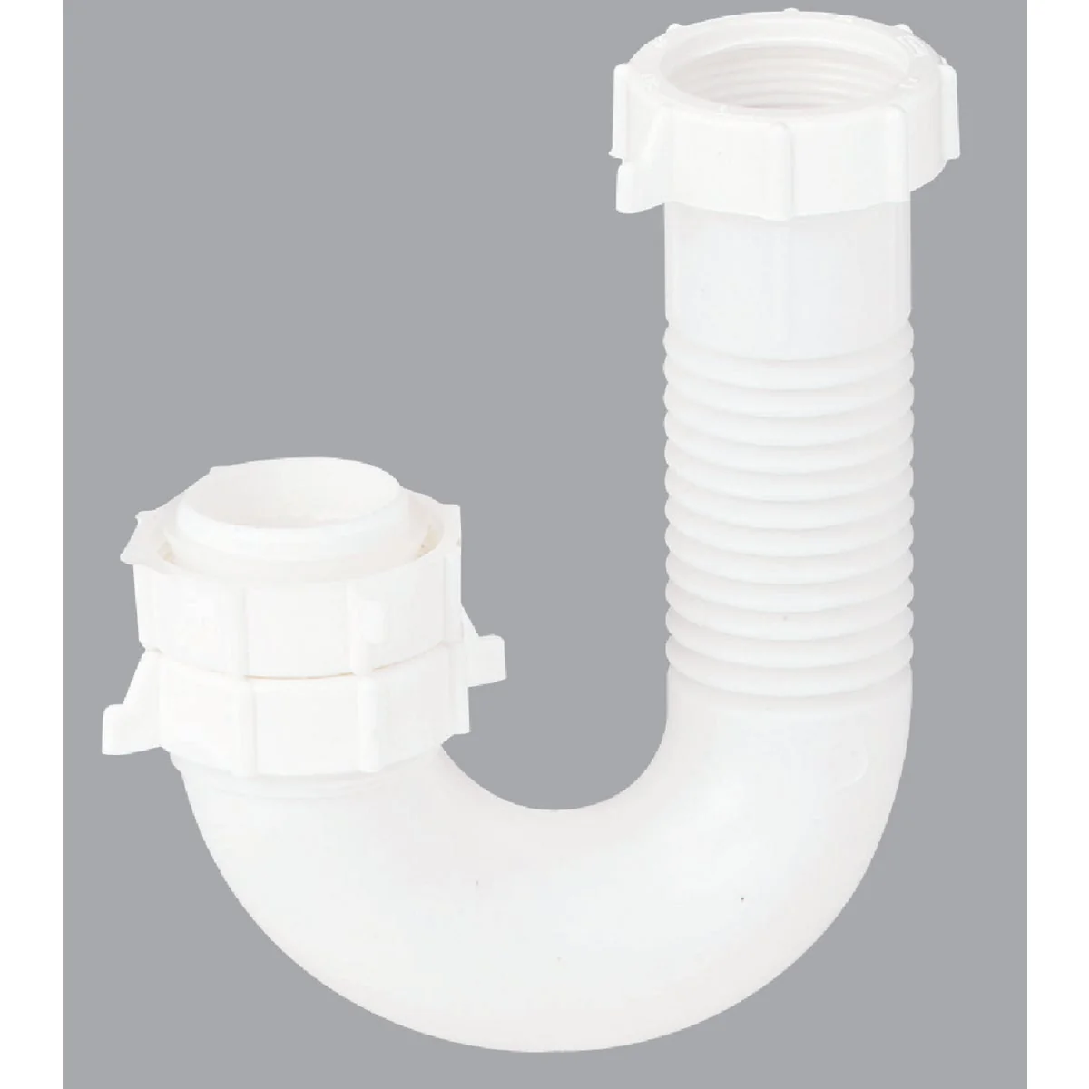 Breathable Do it 1-1 2 In. or 1-1 4 In. x 1-1 2 In. Flexible White Plastic J-Bend Extendable to 9-1 2 In. Solid