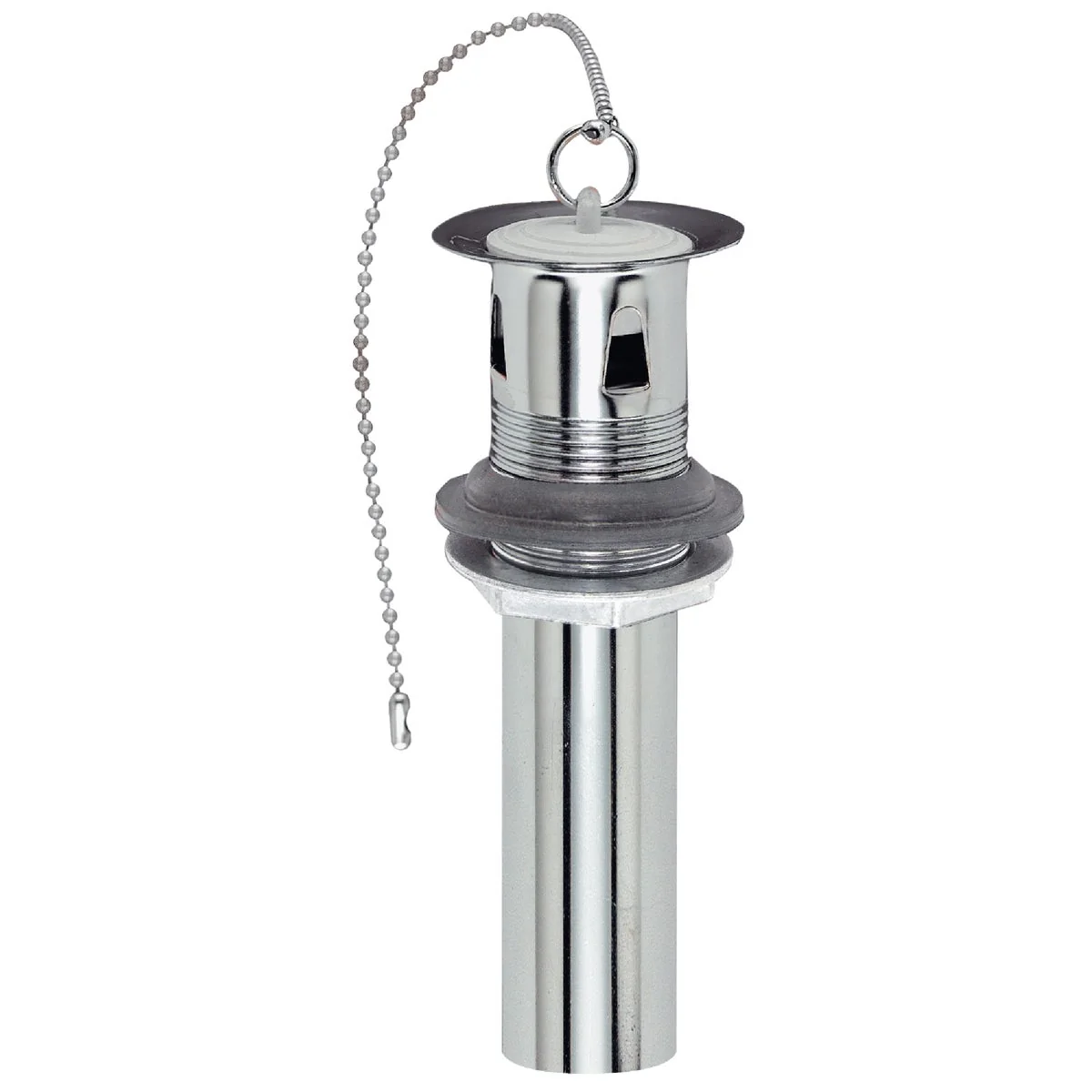 Crafted Do it 1-1 4 In. Chrome-Plated Brass Bathroom Sink Drain with Overflow Original Design