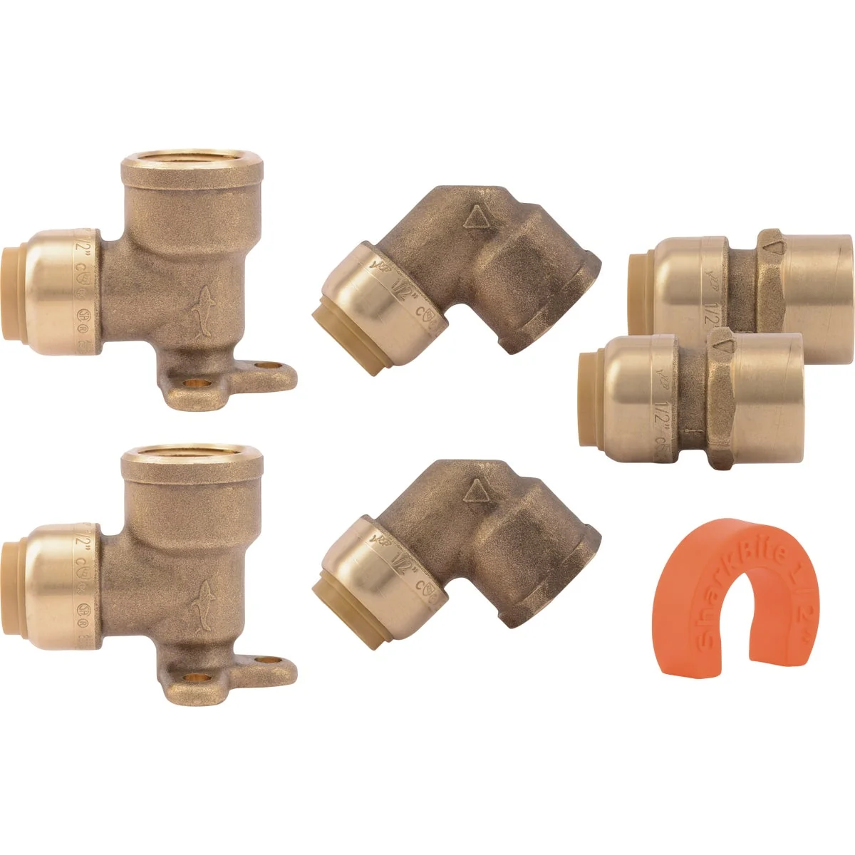 Casual SharkBite 1 2 In. Push-to-Connect Shower Brass Installation Kit Fine Crafted