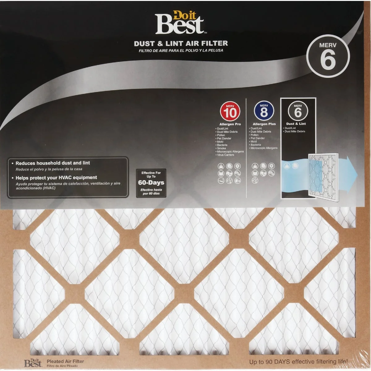 Certified Do it 12 In. x 20 In. x 1 In. Dust Lint MERV 6 Furnace Filter Organic