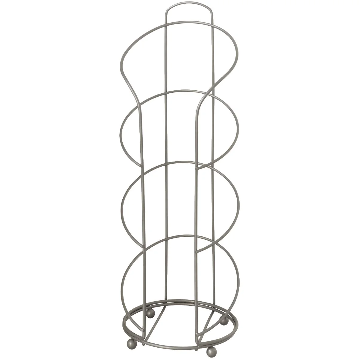 Lightweight Zenna Home Satin Nickel standing Toilet Paper Holder Luxury