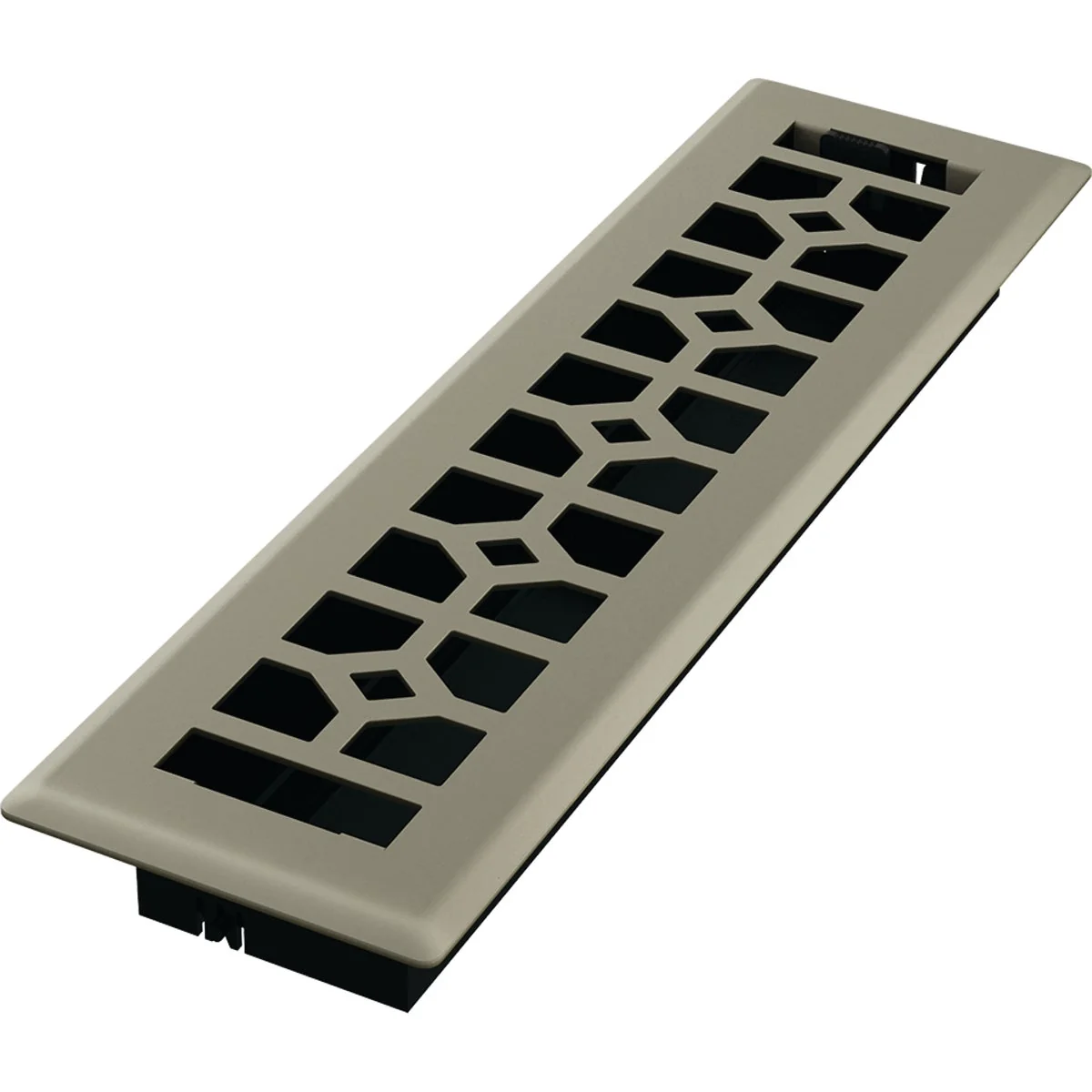 Premium Material Imperial Templar 2-1 4 In. x 12 In. Satin Nickel Steel Floor Register Unique