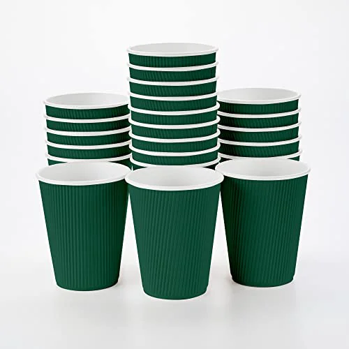 Breathable Coffee Cups 500 Pack of 12 oz Ripple Wall Insulated Coffee Cups Non 500 Count Healthy