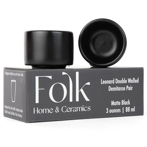 Classic Leonard Ceramic Espresso Cups 2 Count Powerful