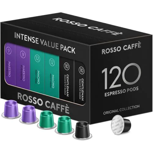 Optimized Espresso Pods for Nespresso Machines 120 Count Traditional