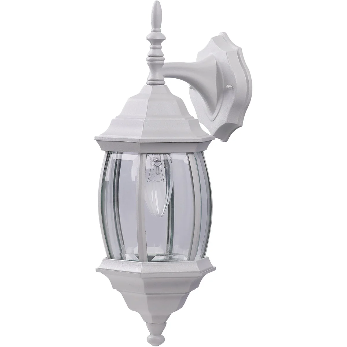 Responsible Home Impressions White Incandescent Type A or B Outdoor Wall Light Fixture 2-Pack Premium