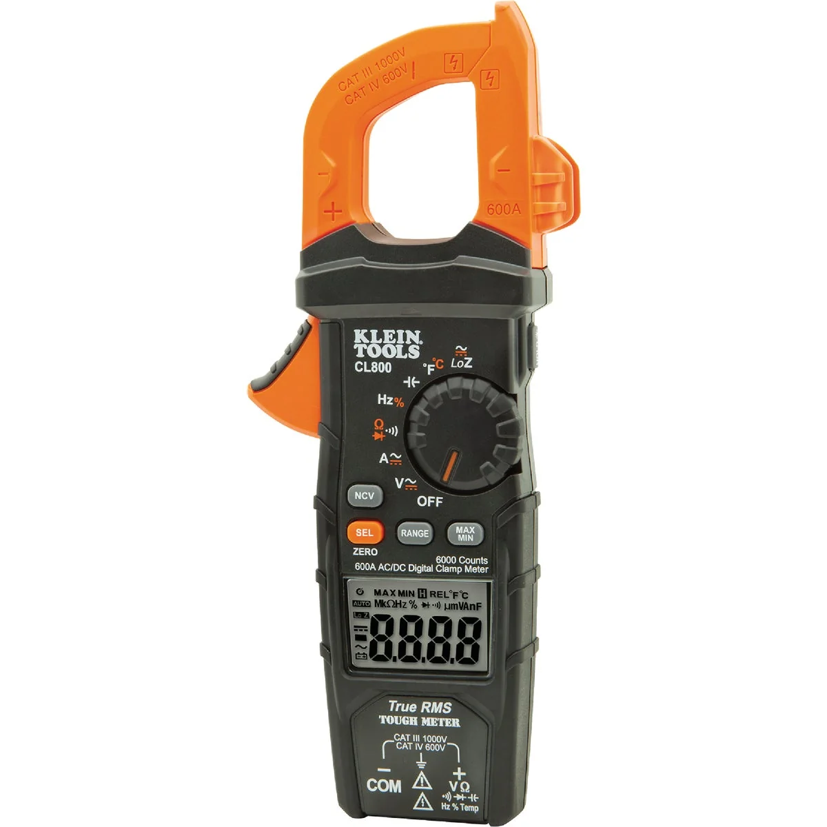 Comfortable Klein 1000V AC DC Auto-Ranging Clamp Meter High-End