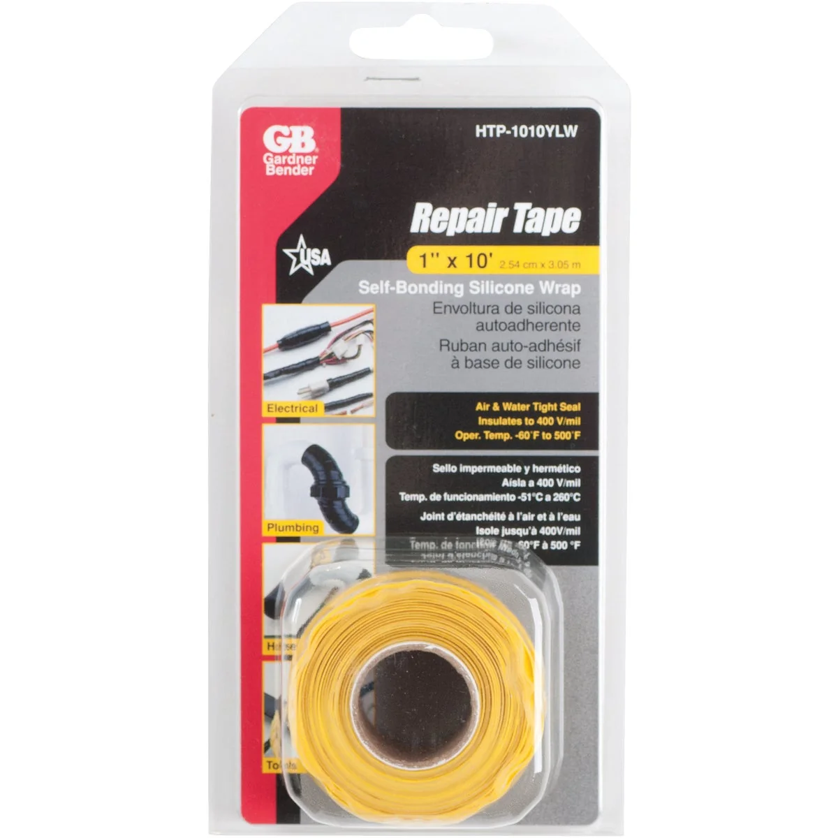 Detailed Gardner Bender Yellow 1 In. x 10 Ft. Self-Sealing Tape Stylish