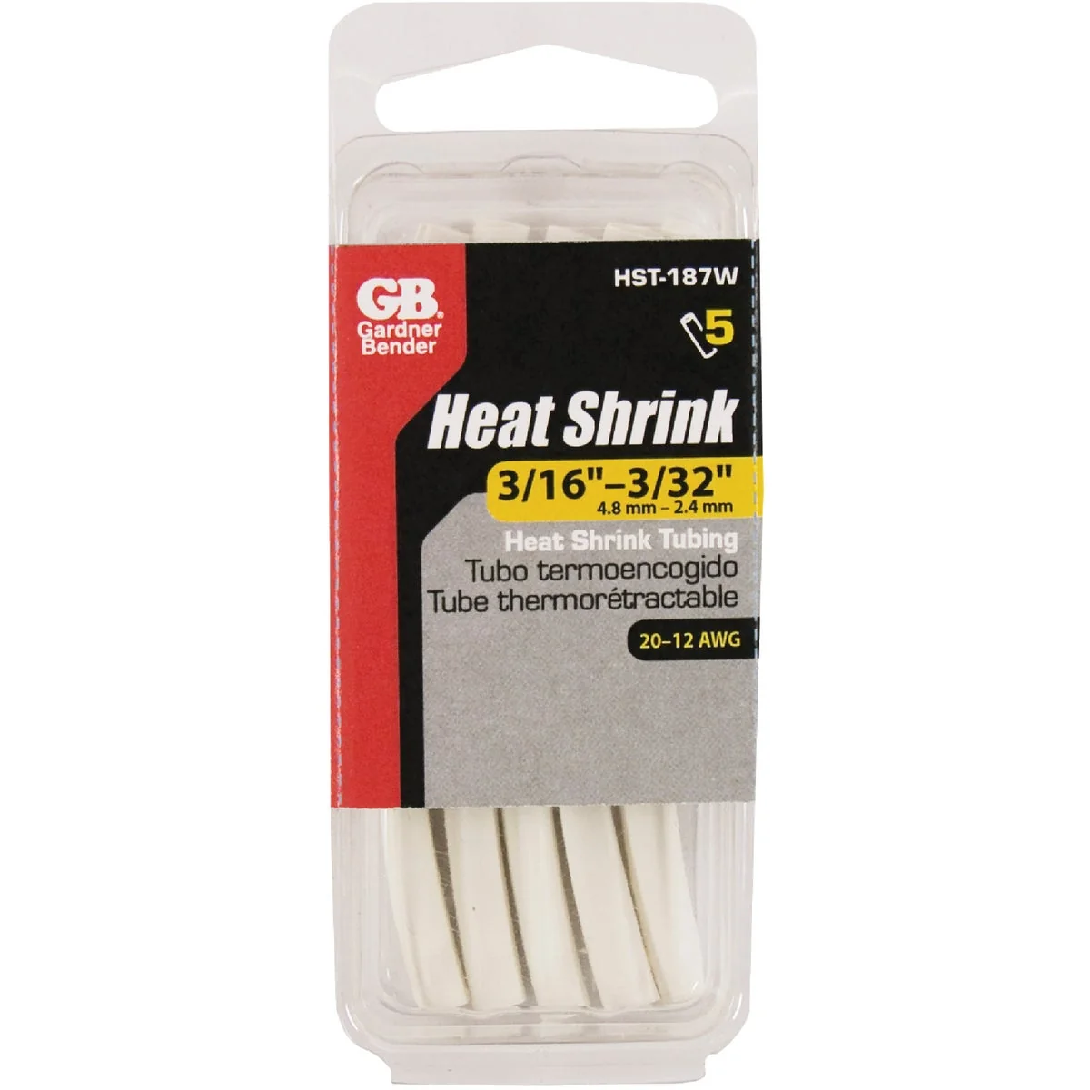 Sustainable Gardner Bender Thin-Wall Polyolefin 3 16 In. x 4 In. Heat Shrink Tubing Minimalist