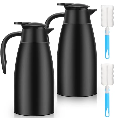 Sustainable 2 PCS 68 OZ Thermal Coffee Carafe 2 Count Easy-to-Use