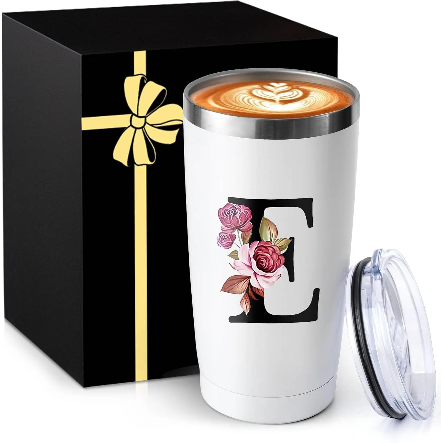 Sustainable 20 Oz Insulated Coffee Cup with Lid Car Tumbler Travel Mug Female Friend Happy Birthday Women Bff Stuff ie Soul Gifts Sister Ever Long Distance Personalized Unique Cute Christmas Xmas Present Certified