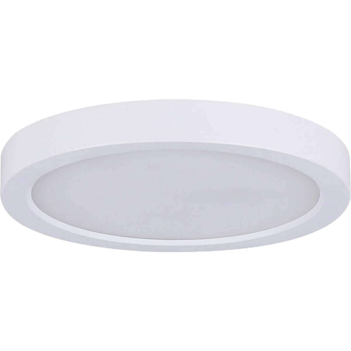 Solid Canarm 11 In. White LED Round Disc Flush Mount Light Fixture Crafted