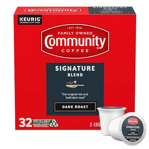 Original Signature Blend Dark Roast Single Serve Keurig K 32 Count Secure