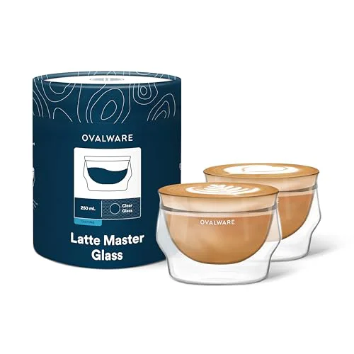 Trusted Double Wall Latte Art Cups 8.5oz 2 Count Dependable