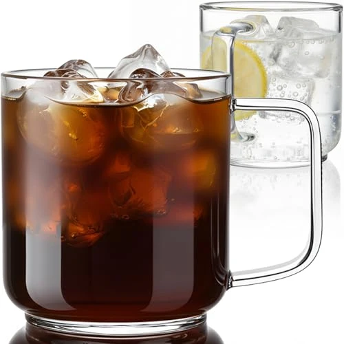 Reliable 22oz Glass Mugs Set of 2 44 Count Professional