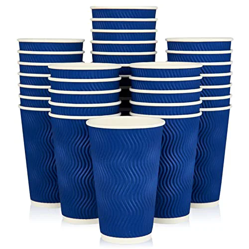 Fine Crafted Paper Coffee Cups 60 Count Durable