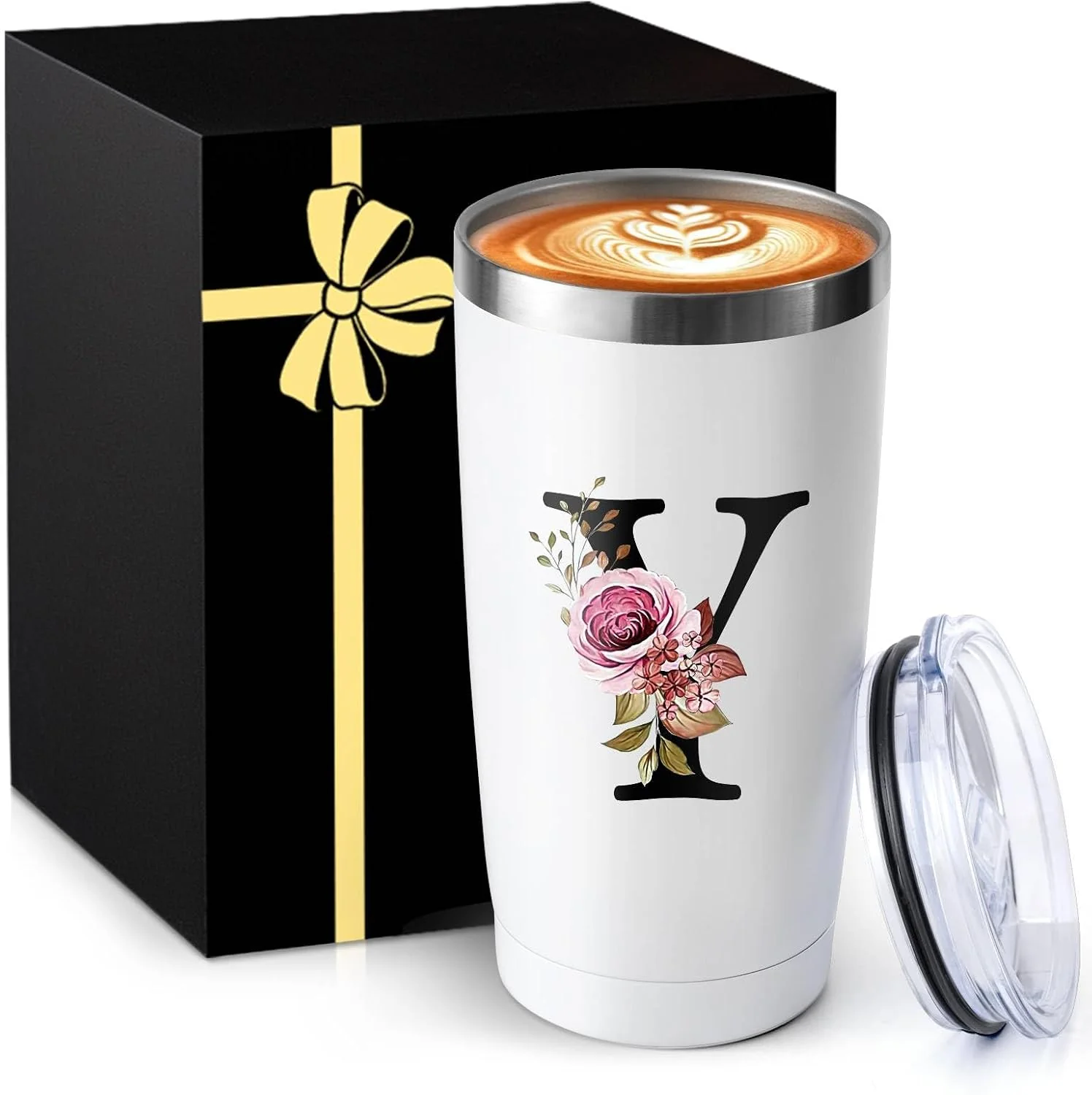 First-Class 20 Oz Insulated Coffee Cup with Lid Car Tumbler Travel Mug Women Teacher Female Male New Appreciation Thank you Favorite Good Goodbye Retirement Friends Social ie Work Monogrammed Gift Smart