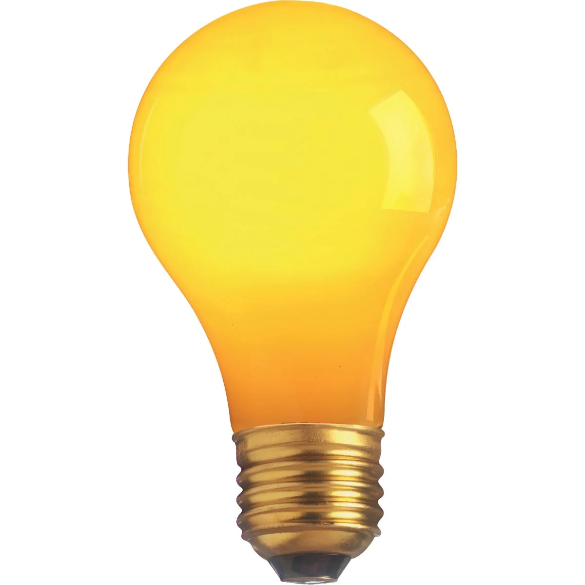 Secure Satco 25W Ceramic Yellow Medium A19 Incandescent Party Light Bulb Relaxed