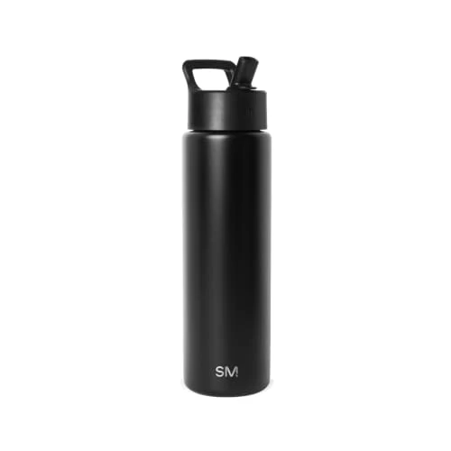 Smooth Insulated Water Bottle with Straw Authentic