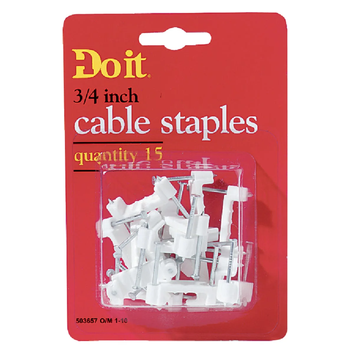 Easy-to-Use Do it 3 4 In. Plastic Cable Staple 15-Count Healthy