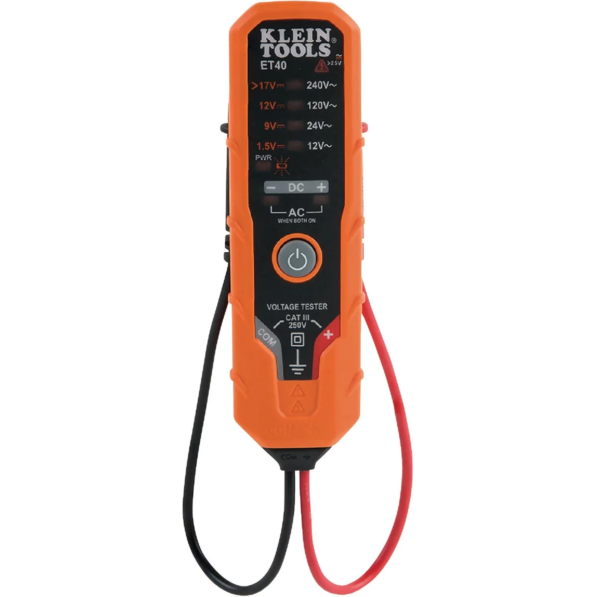 First-Class Klein AC DC Electronic Voltage Tester Minimalist