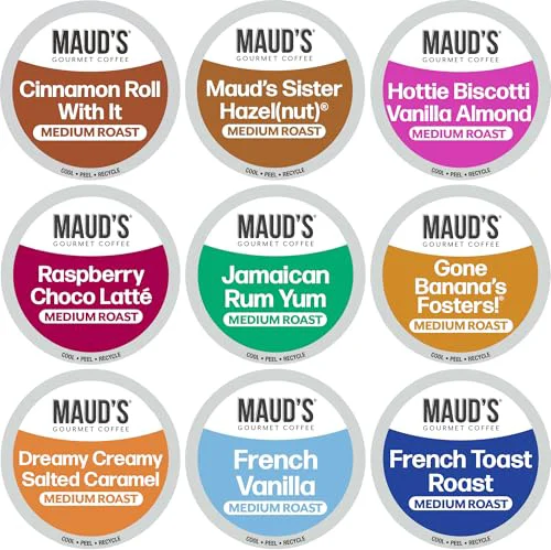 Refined Flavored Coffee Pods Variety Pack 40 Count Fast