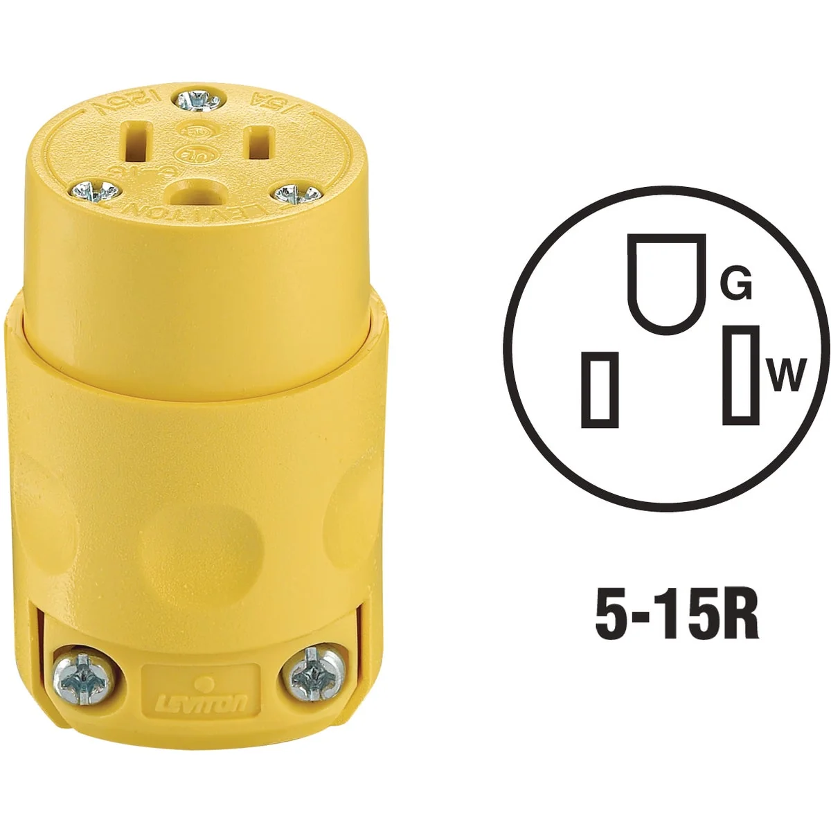 Official Do it 15A 125V 3-Wire 2-Pole Residential Grade Cord Connector Elegant