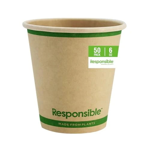 Official Compostable 6 oz Paper Cups 50 Count Effective