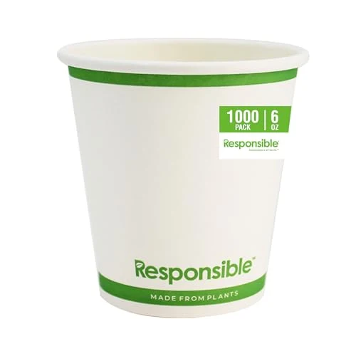 Breathable 6 oz Paper Hot Cups Bulk 6 Count Functional