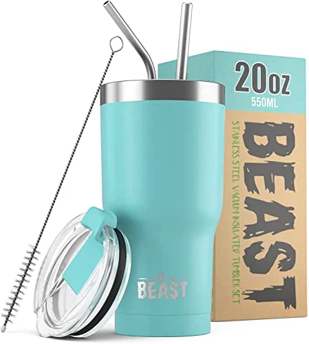 Original Beast 20 oz Tumbler Stainless Steel Vacuum Insulated Coffee Ice Cup Double Wall Travel Flask Pure