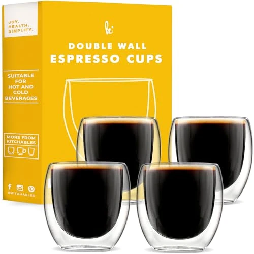 World-Class Espresso Cups Set of 4 4 Count Long-Lasting