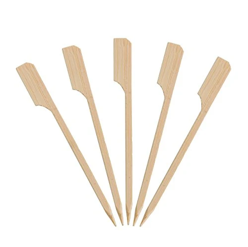 Sustainable 500 Count KingSeal Natural Green Bamboo Wood Paddle Picks Dependable