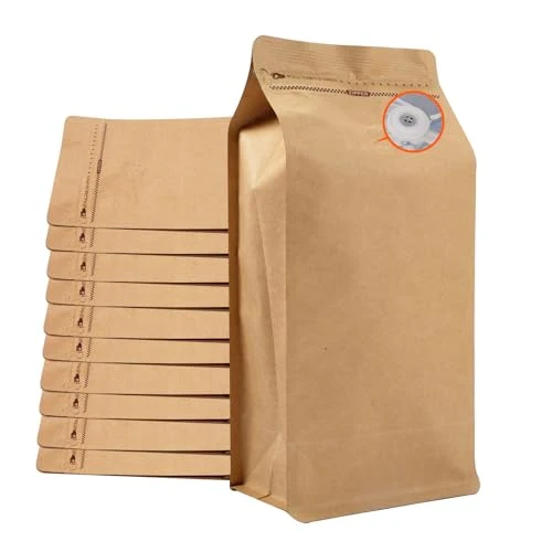 Sophisticated Coffee Bags with Valve 50 Count Eco-Friendly