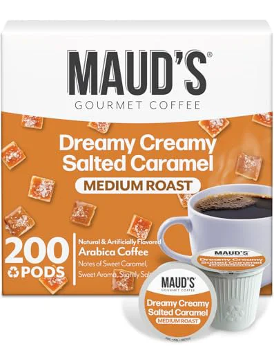 Relaxed Salted Caramel Flavored Coffee Pods 200 Count High-Performance