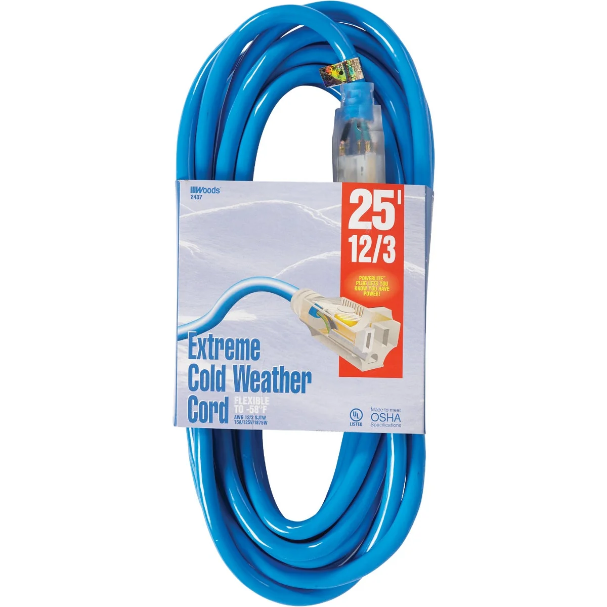 Smart Coleman Cable ColdFlex 25 Ft. 12 3 Cold Weather Extension Cord Crafted