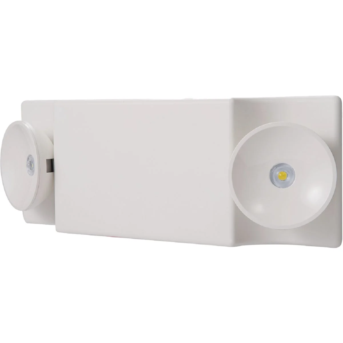 Sophisticated Sure-Lites 2-Head White Polycarbonate LED Emergency Light Consistent