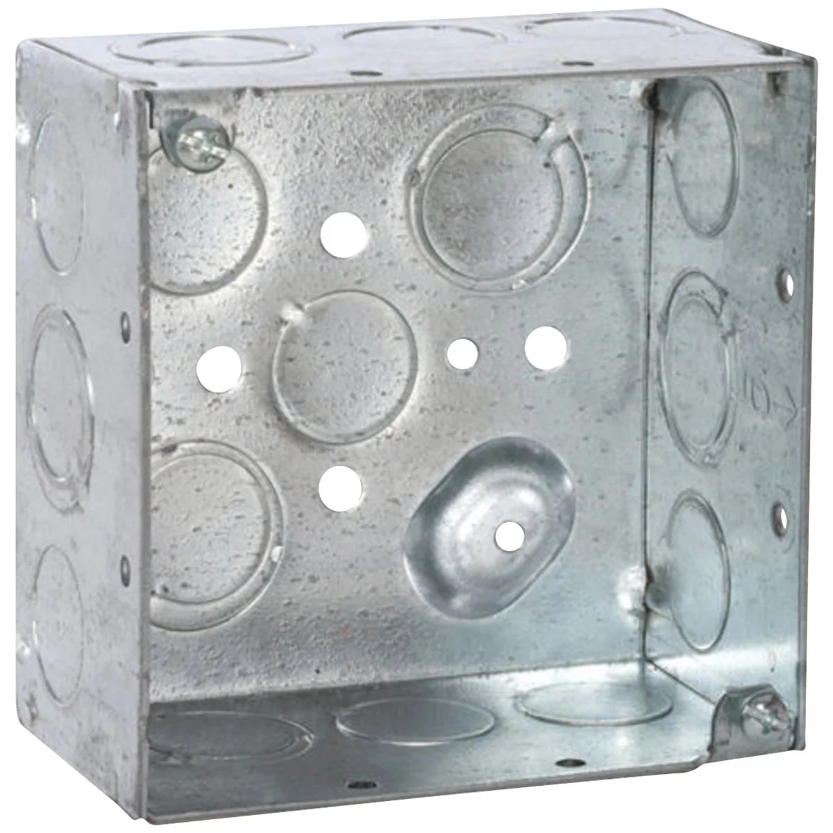 Detailed Raco Screw-On 4 In. x 4 In. Welded Steel Square Box Authentic