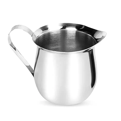 Expertly Made 4.5 oz Milk Frothing Pitcher Stainless Steel Small Bell High-Quality