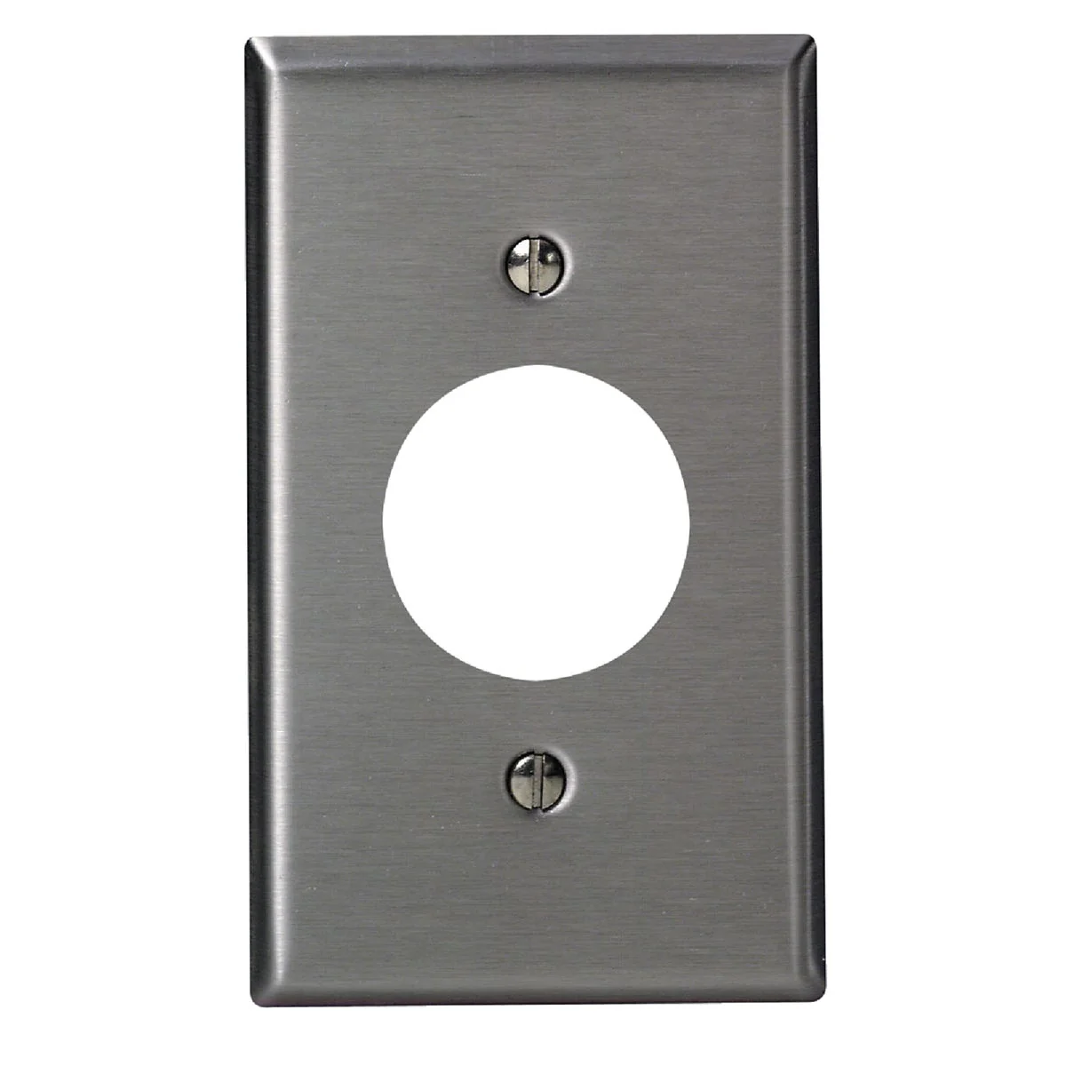 Healthy Leviton 1-Gang Stainless Steel Single Outlet Wall Plate Outstanding