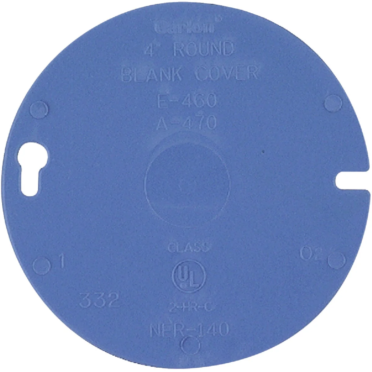 Relaxed Carlon 4 In. Blank Blue Round Box Cover Durable