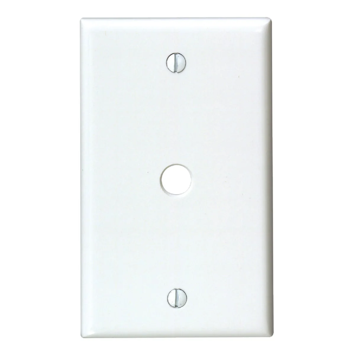 Consistent Leviton 1-Gang Plastic White Telephone Cable Wall Plate with 0.312 In. Hole Expertly Made