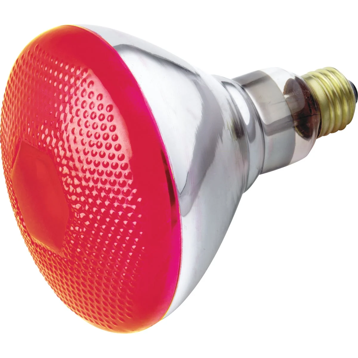 Crafted Satco 100W Red Medium Base BR38 Incandescent Floodlight Light Bulb Durable