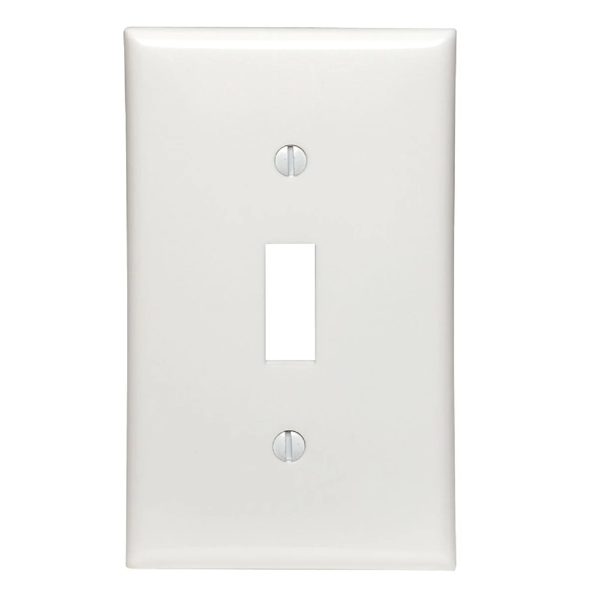 Expertly Made Leviton 1-Gang Thermoplastic Nylon Toggle Switch Wall Plate White Specialty