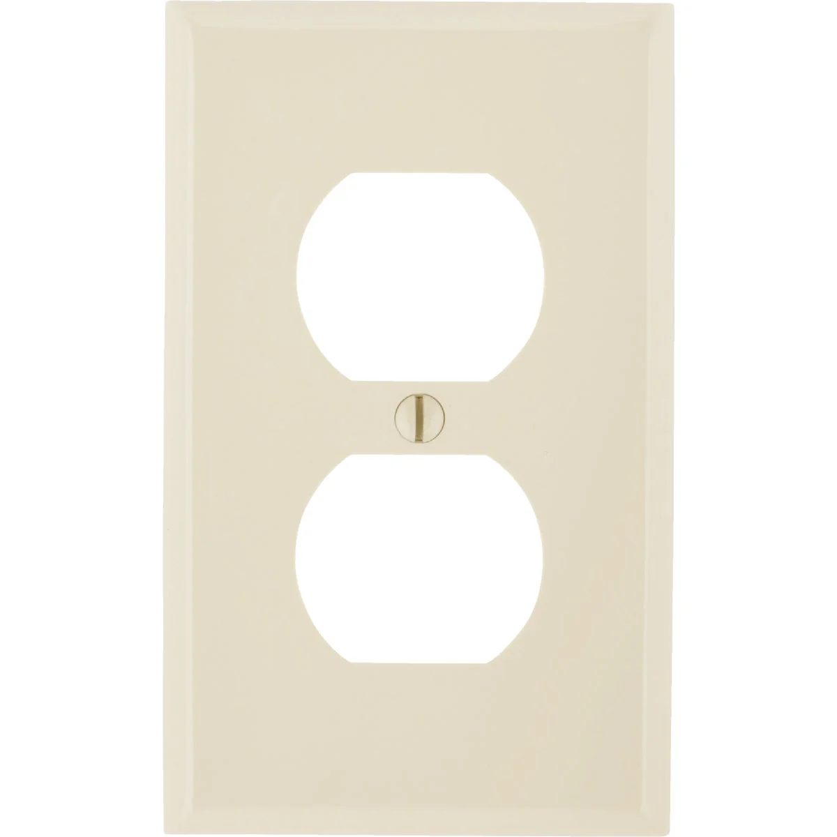 High-Grade Leviton Commercial Grade 1-Gang Thermoplastic Outlet Wall Plate Ivory Safe