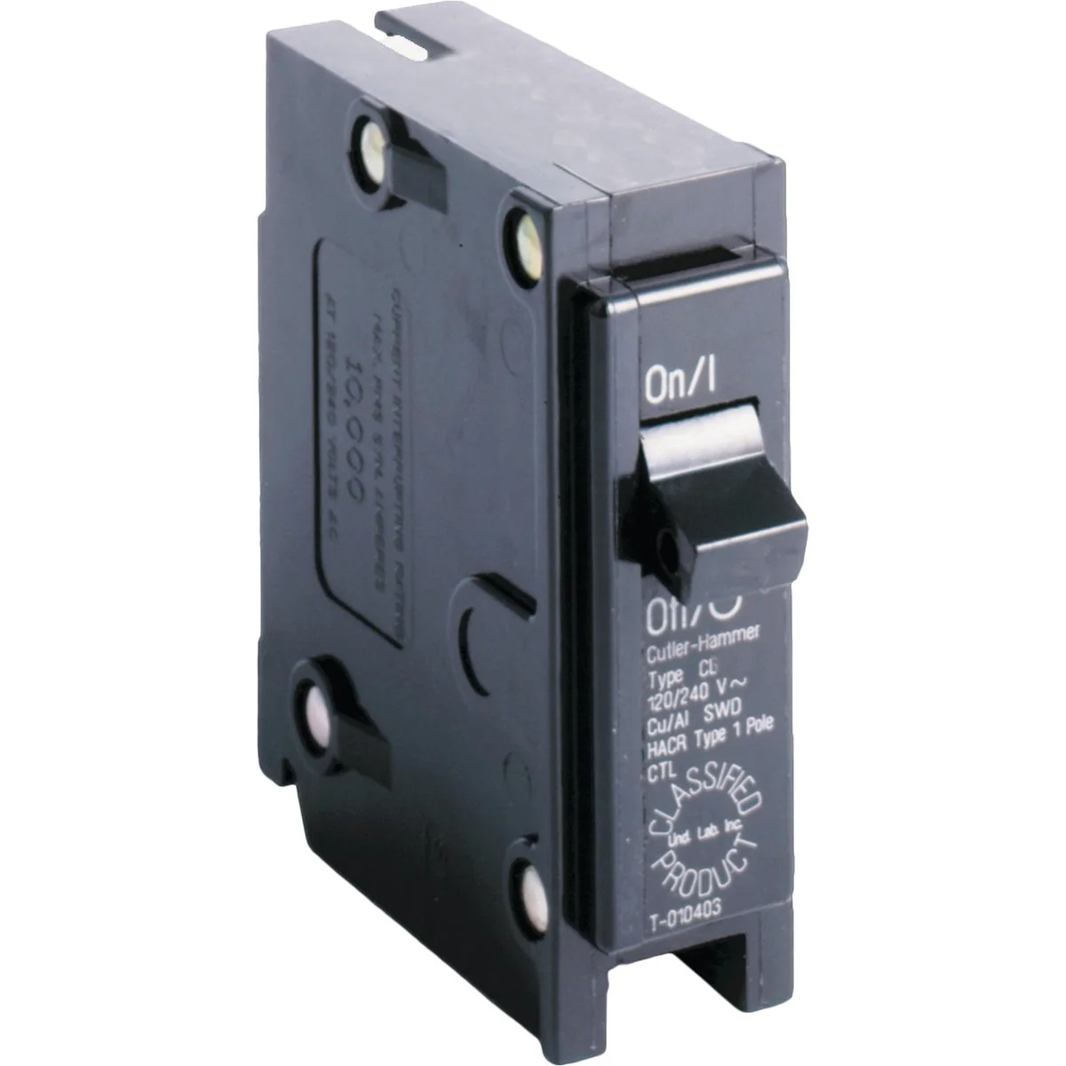 Original Eaton 15A Single-Pole Standard Trip Universal Circuit Breaker Relaxed