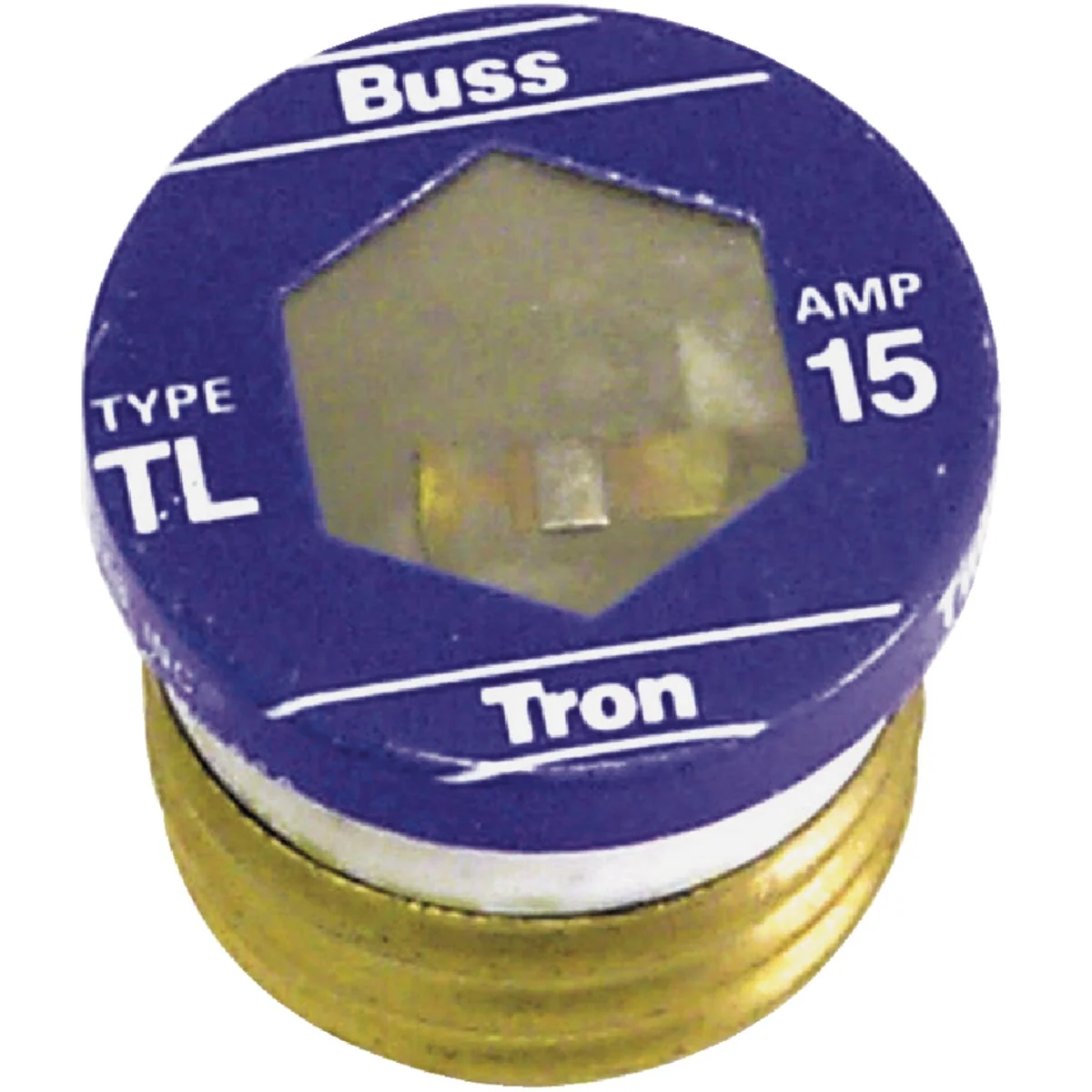 Green Bussmann 15A TL Time-Delay Plug Fuse 4-Pack Fast