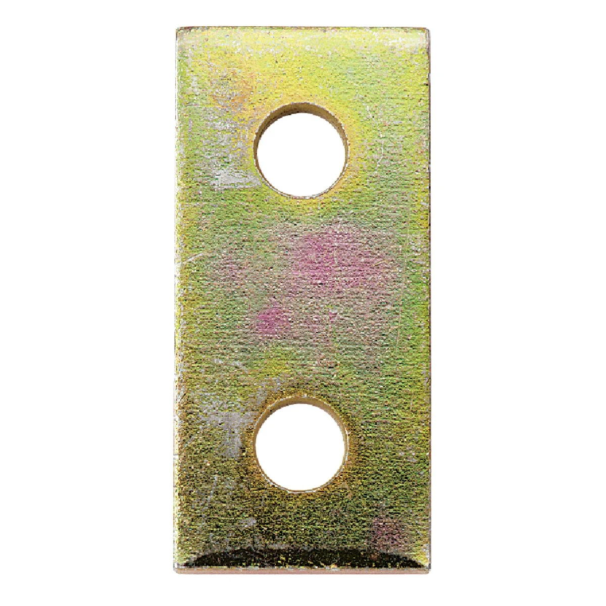 Practical Superstrut 3-1 2 In. L. Flat Goldgalv Electroplated Zinc Bracket Smart