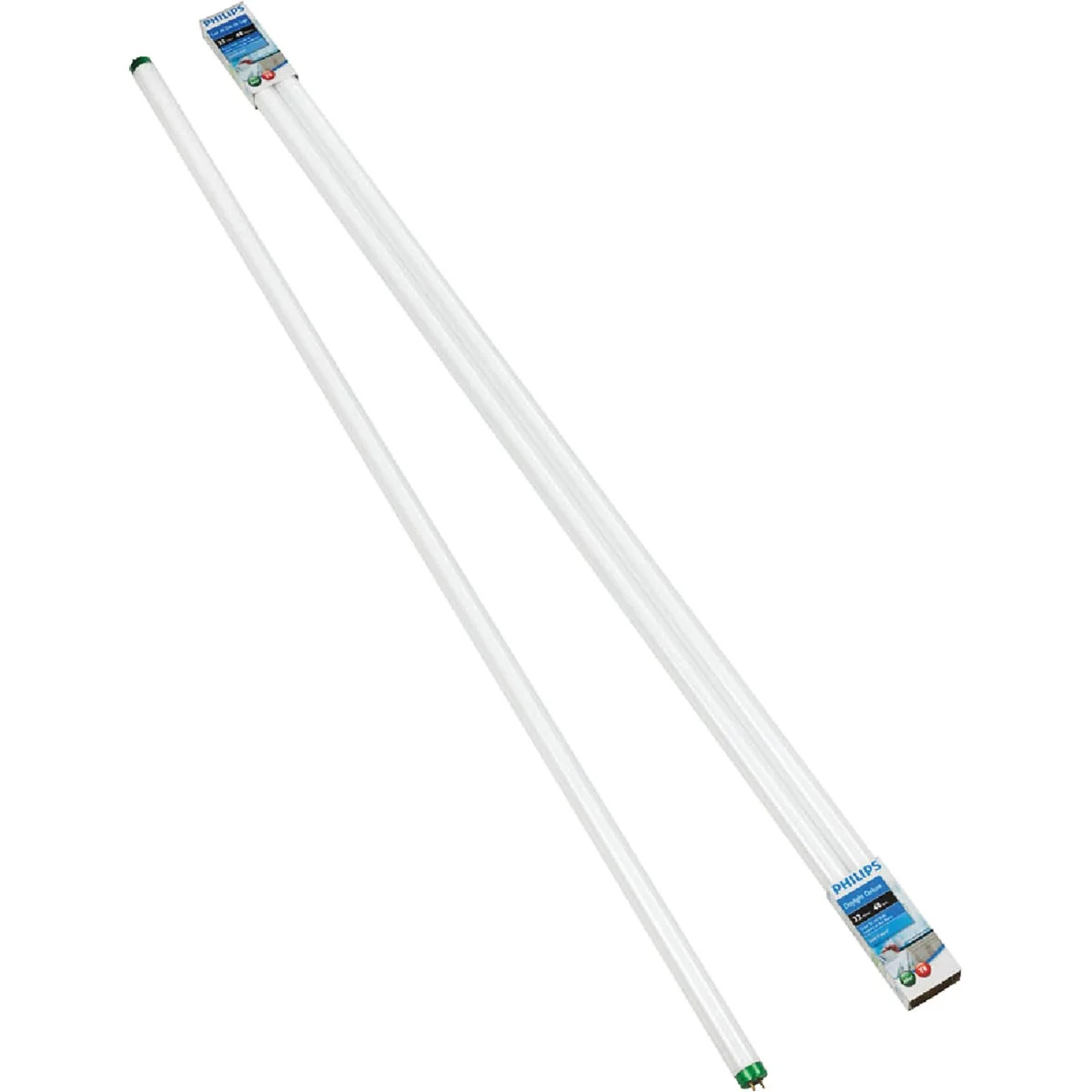Green Philips ALTO 32W 48 In. Daylight Deluxe T8 Medium Bi-Pin Fluorescent Tube Light Bulb 2-Pack Relaxed