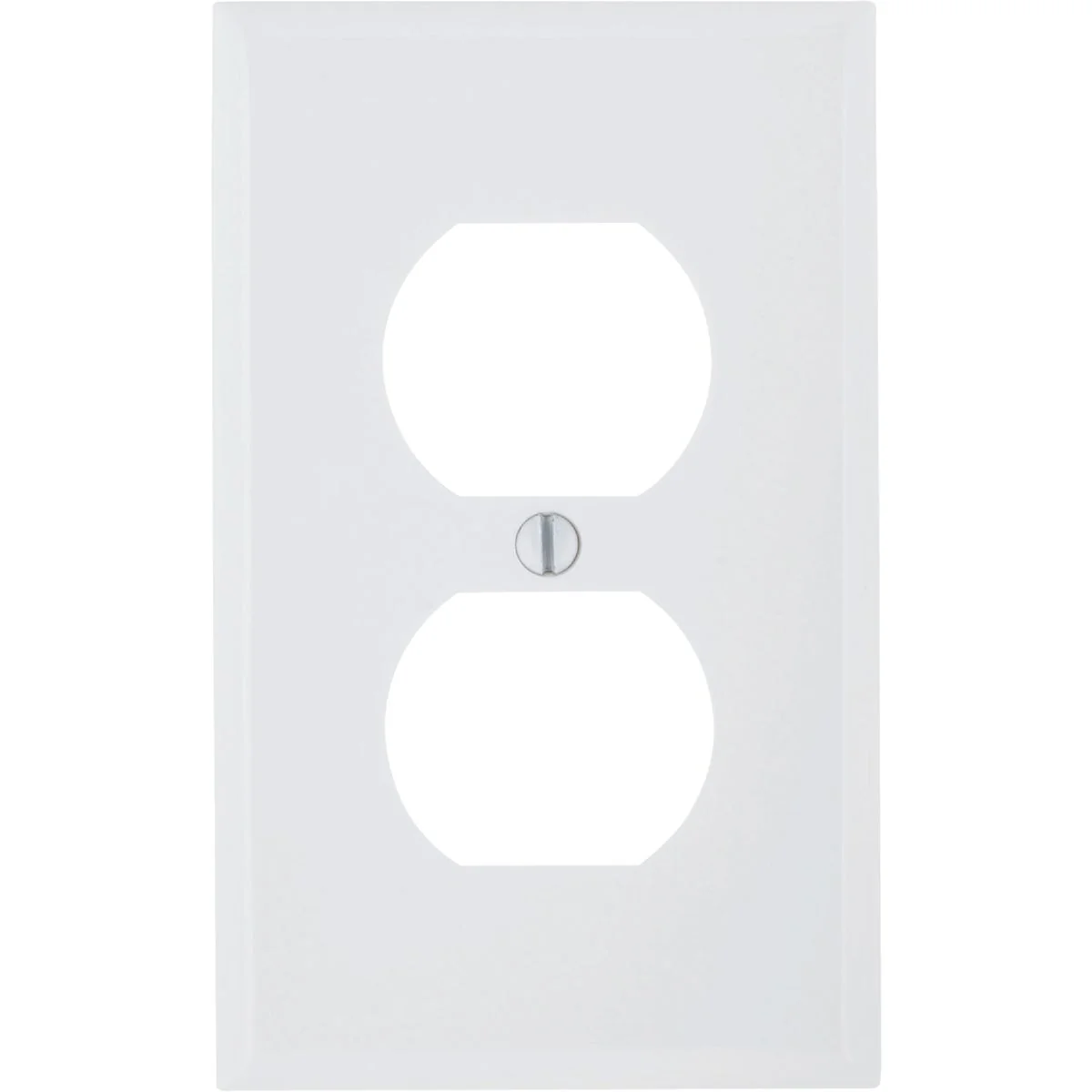 Advanced Leviton Commercial Grade 1-Gang Thermoplastic Outlet Wall Plate White Breathable