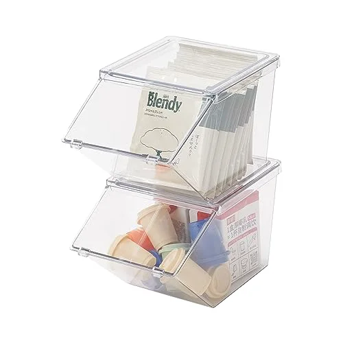 Reliable Front Opening Stackable Tea Bag Organizer 2 Count Environmentally Friendly